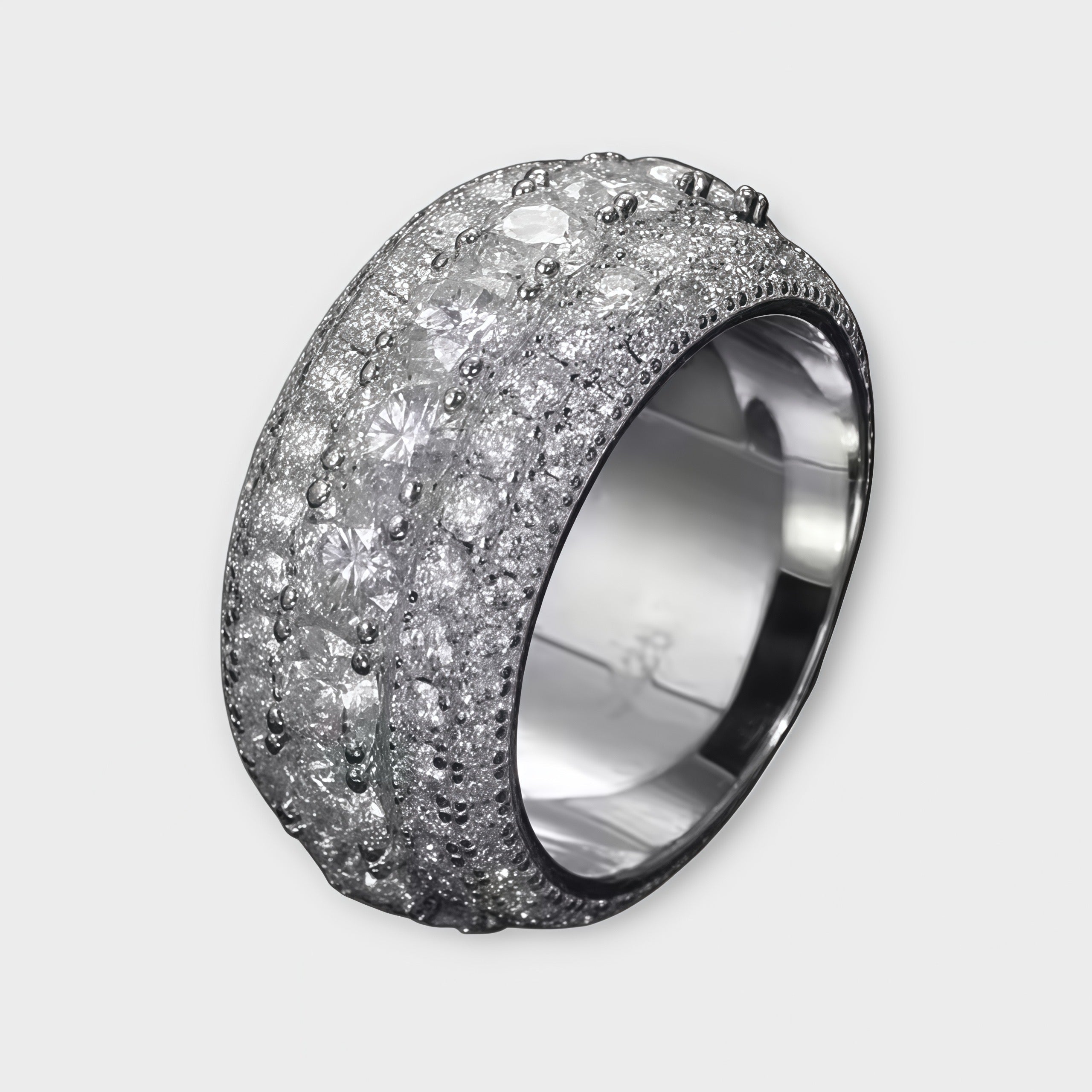 Single Row Moissanite Ring