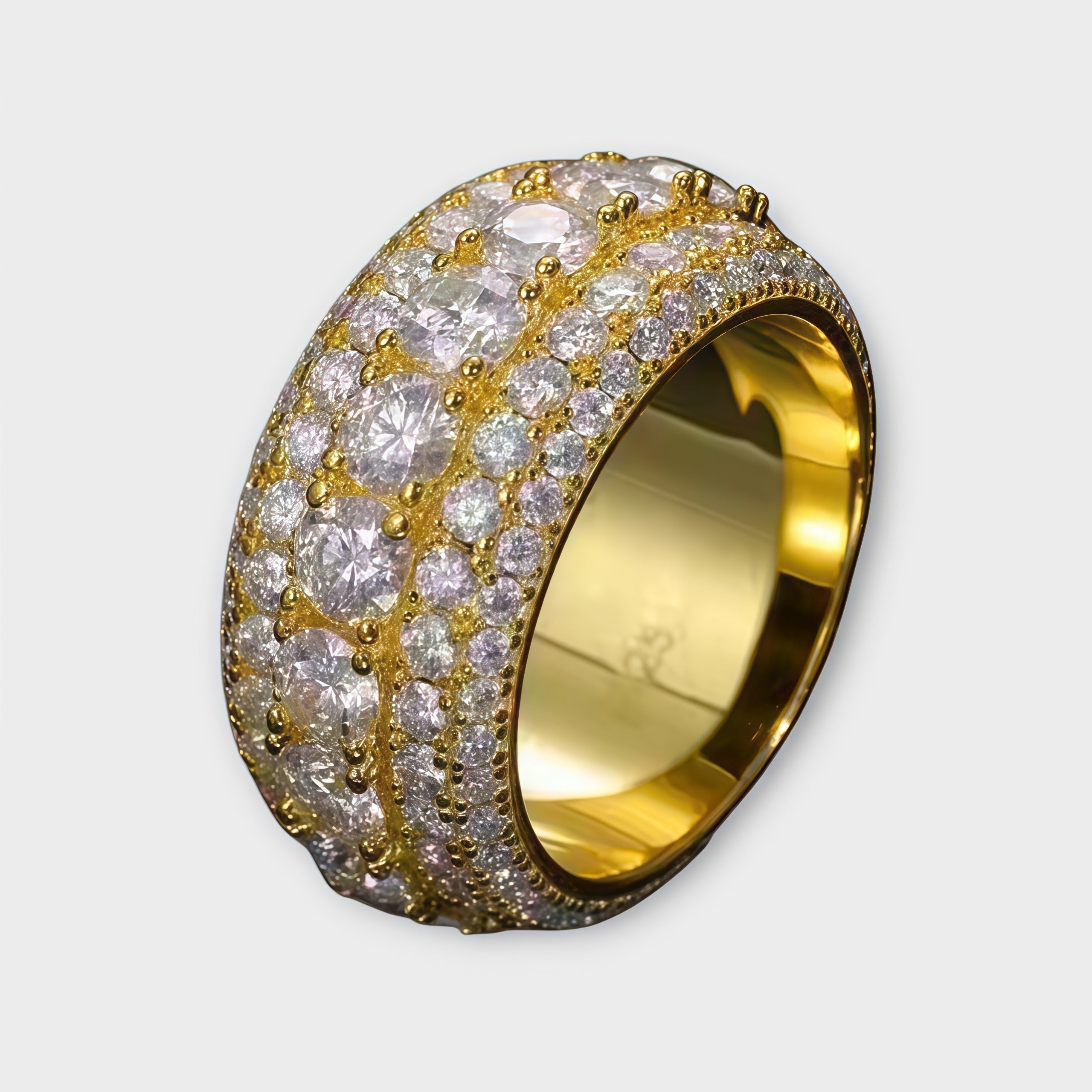 Single Row Moissanite Ring