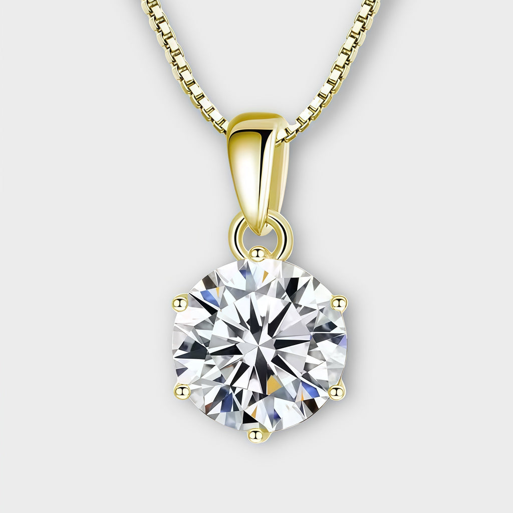 Moissanite Stud Necklace
