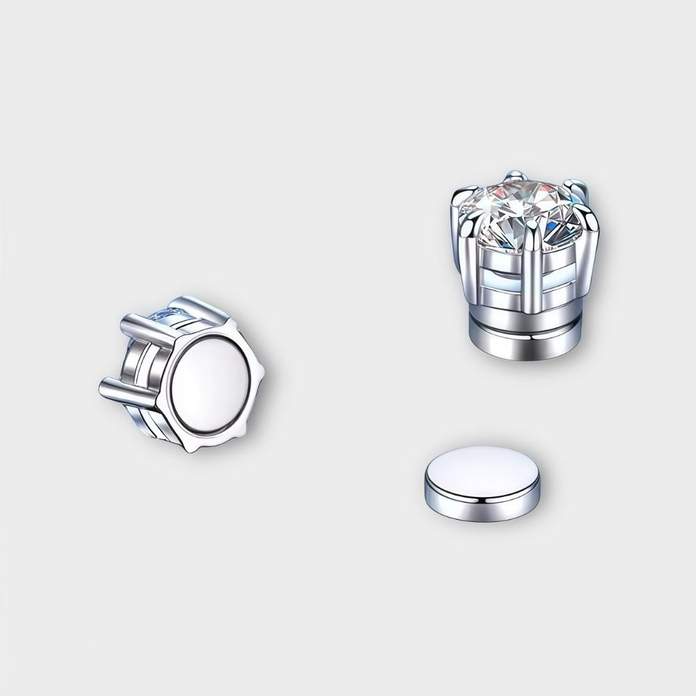 Moissanite Magnetic Stud Earrings