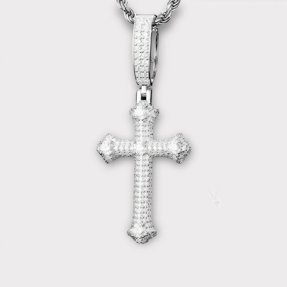 Moissanite Cross Chain